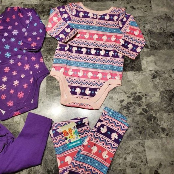 6/9m Girls 4piece Set 4 - Picture 3 of 7